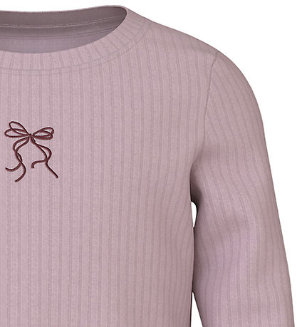 Name It Bluse - NmfVemma - Keepsake Lilac/Bow Embroidery Name It Bluse - NmfVemma - Keepsake Lilac/Bow Embroidery