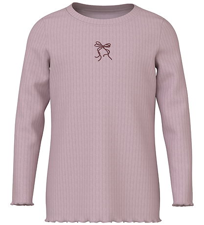 Name It Bluse - NmfVemma - Keepsake Lilac/Bow Embroidery Name It Bluse - NmfVemma - Keepsake Lilac/Bow Embroidery