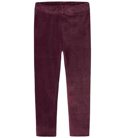 Name It Leggings - NmfVeloa - Velour - Burgundy Name It Leggings - NmfVeloa - Velour - Burgundy