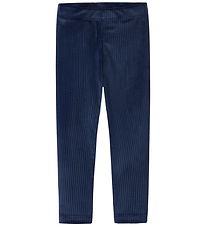 Name It Leggings - NmfVeloa - Velour - Navy Blazer