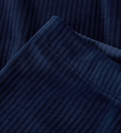 Name It Leggings - NmfVeloa - Velour - Navy Blazer