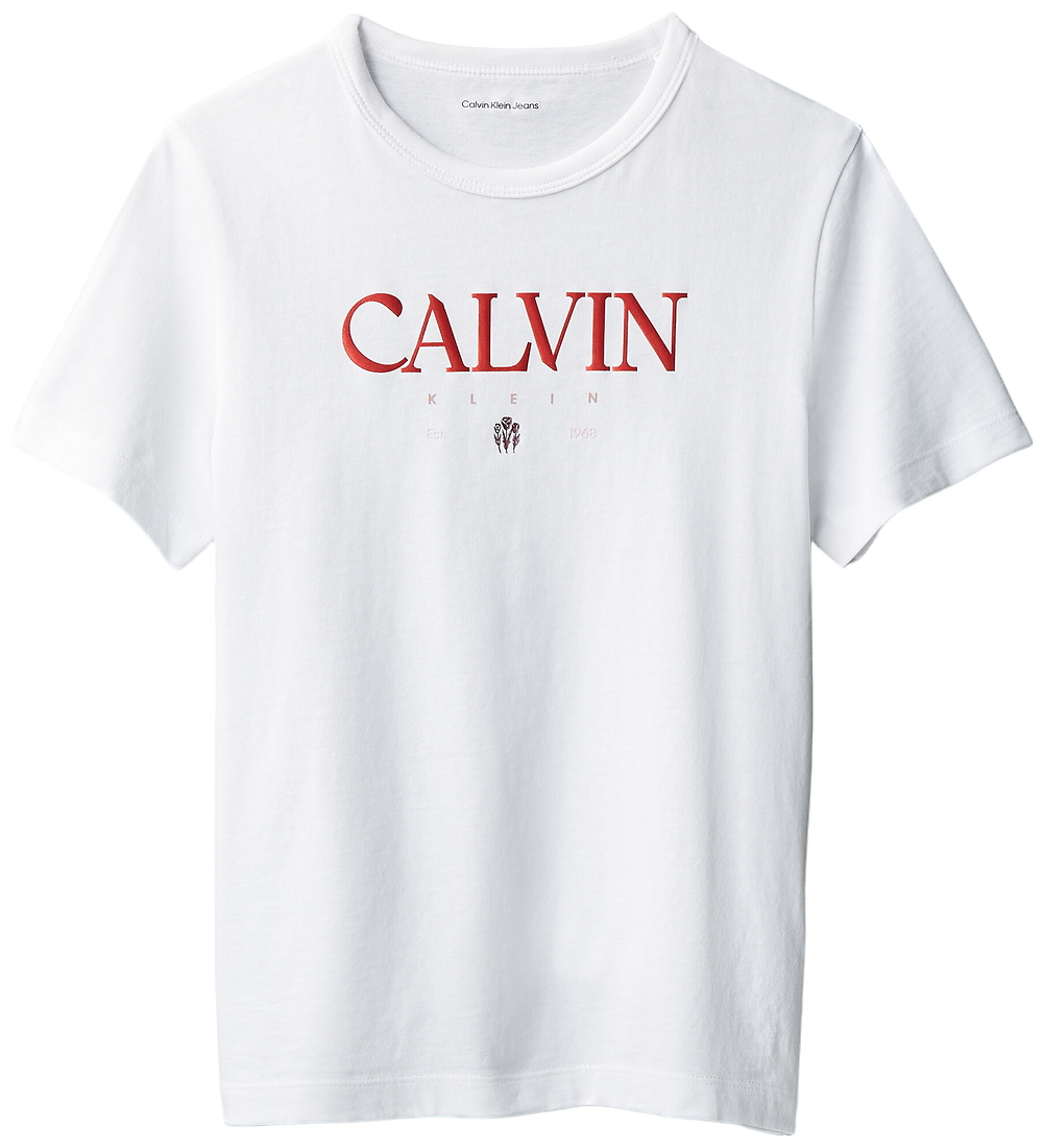 Calvin Klein T-Shirt - Bright White - Calvin Klein - 12 Jahre (152) - T-Shirts