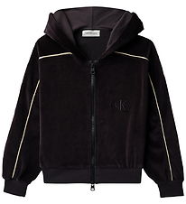 Calvin Klein Cardigan - Velour - Black