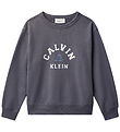 Calvin Klein Sweatshirt - Varsity - Coal Grey