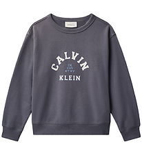 Calvin Klein Sweatshirt - Varsity - Coal Grey Calvin Klein Sweatshirt - Varsity - Coal Grey