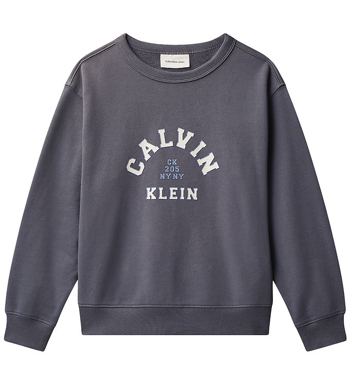 Calvin Klein Sweatshirt - Varsity - Coal Grey