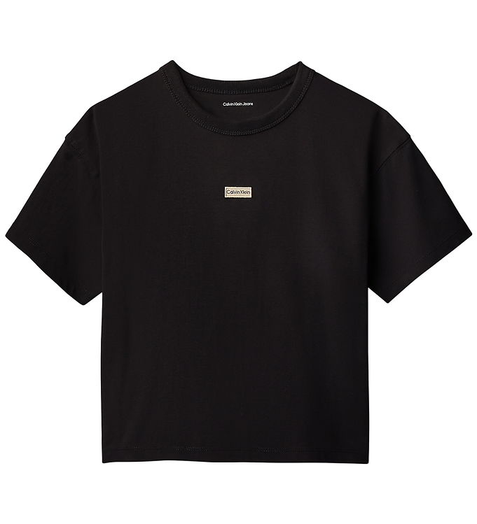 Calvin Klein T-shirt - Folded Logo Label - CKBlack