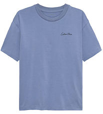Calvin Klein T-shirt - Polaroid - Satin Blue Calvin Klein T-shirt - Polaroid - Satin Blue