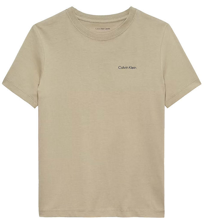 Calvin Klein T-shirt - Chest Inst. Logo - Ancient Marble Grey