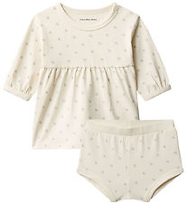 Calvin Klein Kjole - AOP  - Monologo White