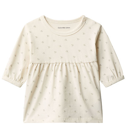 Calvin Klein Kjole - AOP  - Monologo White