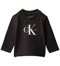 Calvin Klein Bluse - Monogram - Black Calvin Klein Bluse - Monogram - Black