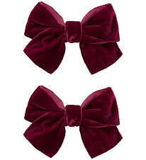 Name It Hårklemme - 2-pak - NmfRelvet - Burgundy Name It Hårklemme - 2-pak - NmfRelvet - Burgundy