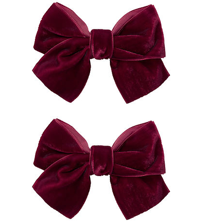 Name It Hårklemme - 2-pak - NmfRelvet - Burgundy Name It Hårklemme - 2-pak - NmfRelvet - Burgundy