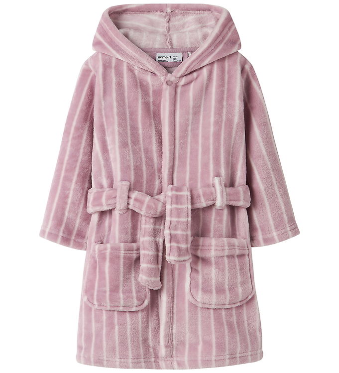 Name It Badekåbe - Velour - NmfRose - Keepsake Lilac