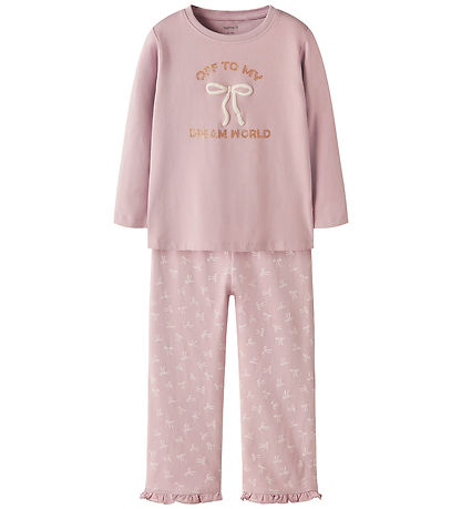 Name It Nattøj - 2-delt - NmfRagna - Keepsake Lilac m. Print Name It Nattøj - 2-delt - NmfRagna - Keepsake Lilac m. Print