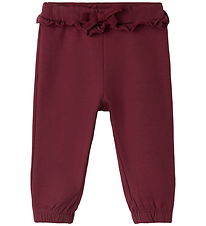 Name It Sweatpants - NbfRowane - Burgundy