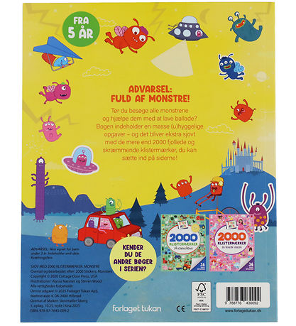 Livre Forlaget Tukan - Amusez-vous avec 2000 Autocollants - Mons Livre Forlaget Tukan - Amusez-vous avec 2000 Autocollants - Mons