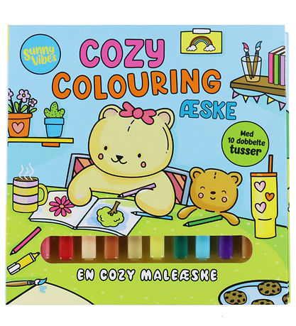 Livre Forlaget Tukan - Sunny Vibes - Cozy Coloriage boîte Livre Forlaget Tukan - Sunny Vibes - Cozy Coloriage boîte