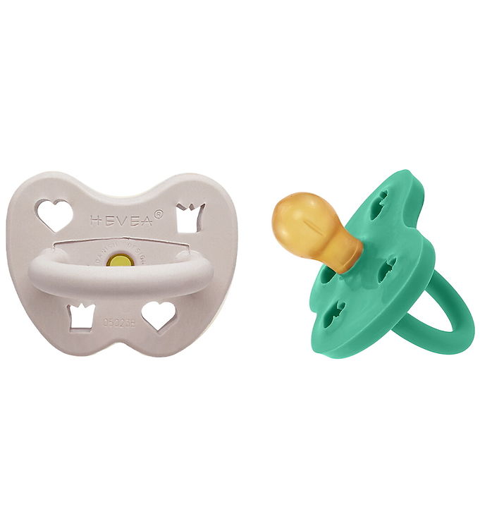 Hevea Sutter - 3-36 mdr - 2-pak - Naturgummi - Green/Soft Pebble
