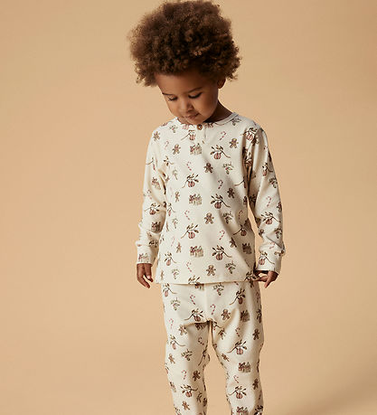 Lil Atelier Nattøj - NmnLayo - Turtledove/Christmas