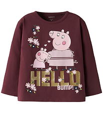 Name It Bluse - NmfOra - Peppa - Burgundy Name It Bluse - NmfOra - Peppa - Burgundy