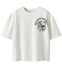 Name It T-shirt - NkfOda - Hello Kitty - Cloud Dancer Name It T-shirt - NkfOda - Hello Kitty - Cloud Dancer