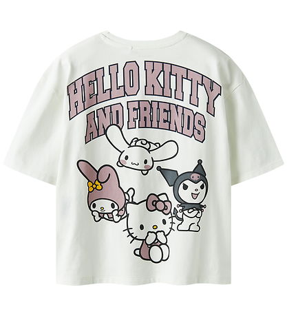 Name It T-shirt - NkfOda - Hello Kitty - Cloud Dancer Name It T-shirt - NkfOda - Hello Kitty - Cloud Dancer