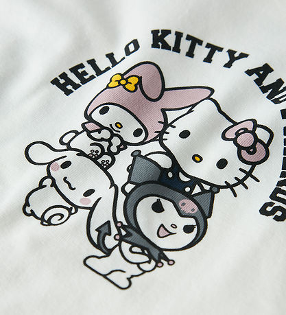 Name It T-shirt - NkfOda - Hello Kitty - Cloud Dancer Name It T-shirt - NkfOda - Hello Kitty - Cloud Dancer