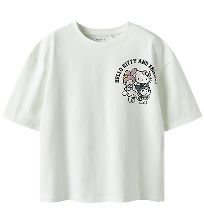 Name It T-shirt - NkfOda - Hello Kitty - Cloud Dancer Name It T-shirt - NkfOda - Hello Kitty - Cloud Dancer