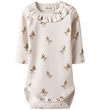 Lil' Atelier Body L/Æ - Rib - NbfLavo - Almost Mauve/Goose