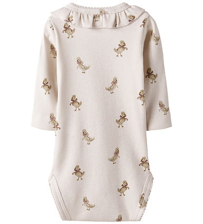 Lil' Atelier Body L/Æ - Rib - NbfLavo - Almost Mauve/Goose