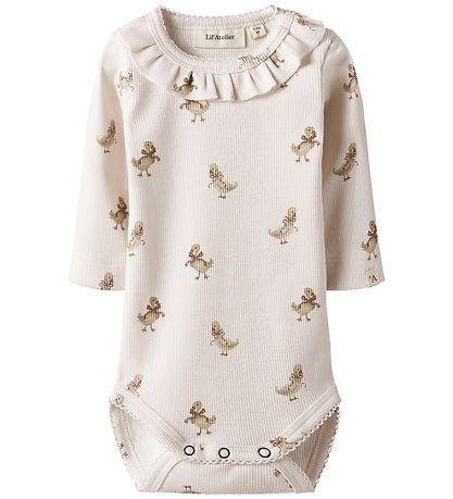Lil' Atelier Body L/Æ - Rib - NbfLavo - Almost Mauve/Goose