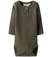 Lil' Atelier Body L/Æ - Rib - NbmRajo - Sea Turtle