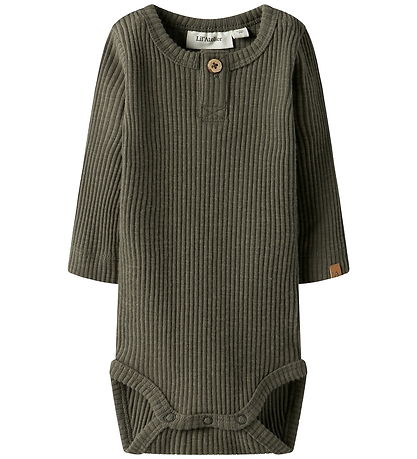 Lil' Atelier Body L/Æ - Rib - NbmRajo - Sea Turtle