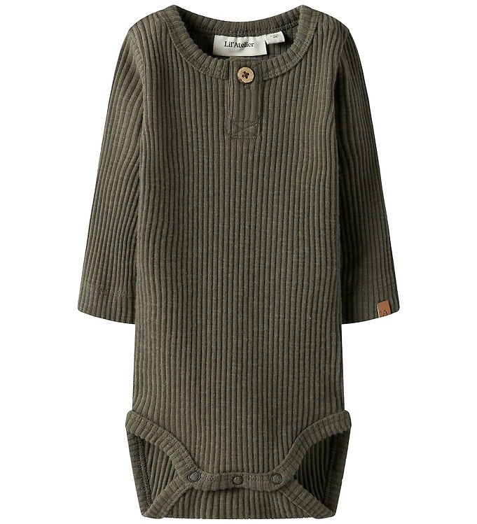 Lil' Atelier Body L/Æ - Rib - NbmRajo - Sea Turtle