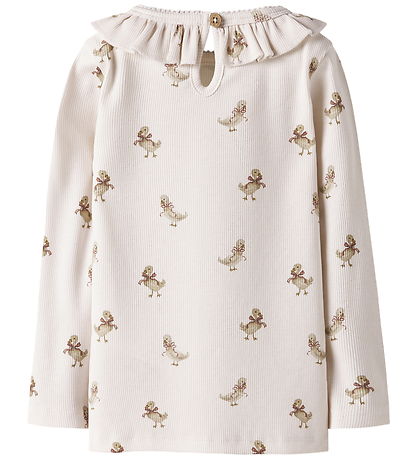 Lil' Atelier Bluser - Rib - NbfLavo - Almost Mauve/Goose