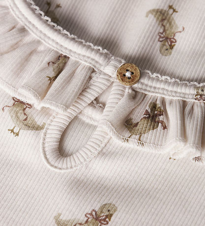 Lil' Atelier Bluser - Rib - NbfLavo - Almost Mauve/Goose