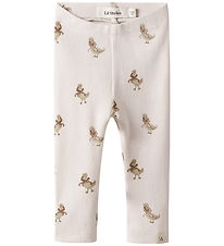 Lil' Atelier Leggins - Rib - NbfLavo - Almost Mauve/Goose Lil' Atelier Leggins - Rib - NbfLavo - Almost Mauve/Goose