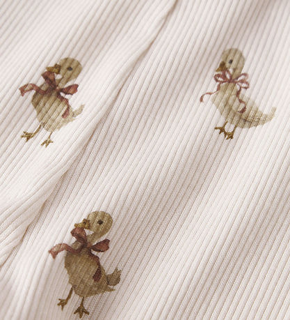 Lil' Atelier Leggins - Rib - NbfLavo - Almost Mauve/Goose Lil' Atelier Leggins - Rib - NbfLavo - Almost Mauve/Goose