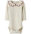 Lil Atelier Body L/Æ - NmfFundo - Turtledove/ Red Dahila