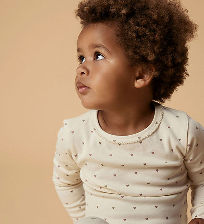 Lil Atelier Bluse - NmfFlalo - Turtledove/Heart Lil Atelier Bluse - NmfFlalo - Turtledove/Heart