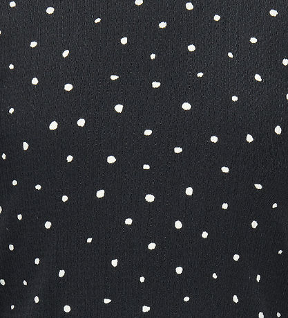 Kids Only Kjole - KogMelia - Black/Dots Cloud Dancer