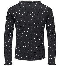 Kids Only Bluse - KogMelia - Black/Dots Cloud Dancer Kids Only Bluse - KogMelia - Black/Dots Cloud Dancer