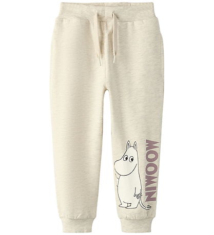Name It Sweatpants - NmnSloli - Moomin - Peyote Melange Name It Sweatpants - NmnSloli - Moomin - Peyote Melange