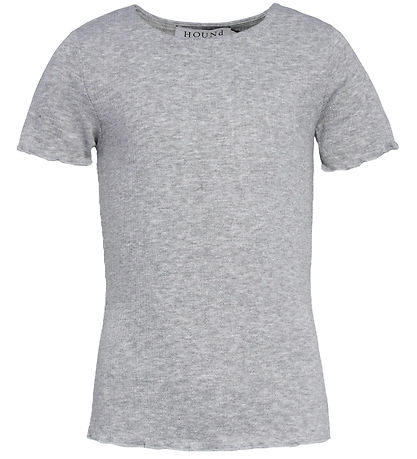 Hound T-shirt - Rib - HdEmily - Grey melangé