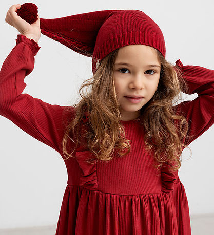 MarMar Kjole - Modal/Rib - Dikte - Hisbiscus Red