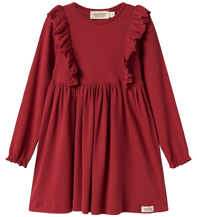 MarMar Kjole - Modal/Rib - Dikte - Hisbiscus Red