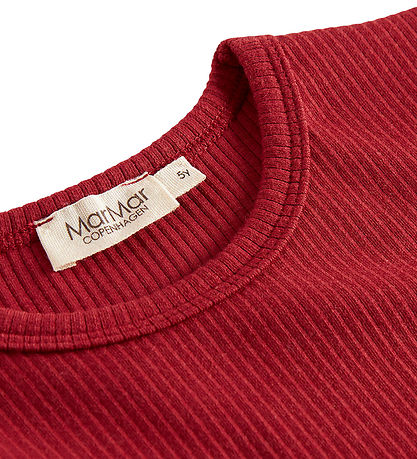 MarMar Bluse - Rib/Modal - Hibiscus Red MarMar Bluse - Rib/Modal - Hibiscus Red
