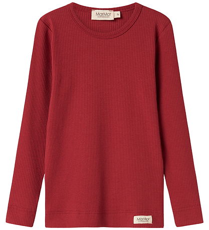 MarMar Bluse - Rib/Modal - Hibiscus Red